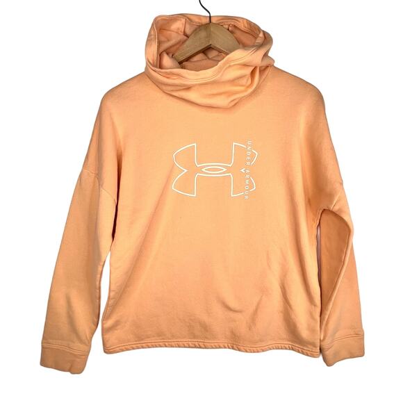 Under Armour Peach Loose Hoodie Sweatshirt Size MD - Picture 1 of 9